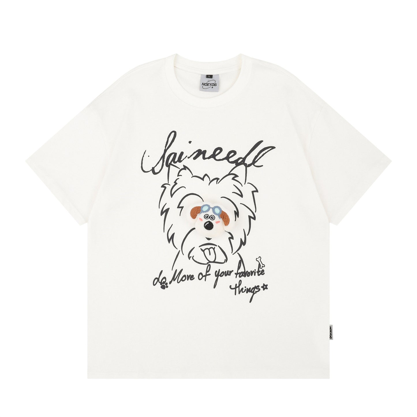 Distorted vintage short-sleeved t-shirt summer oversize casual top
