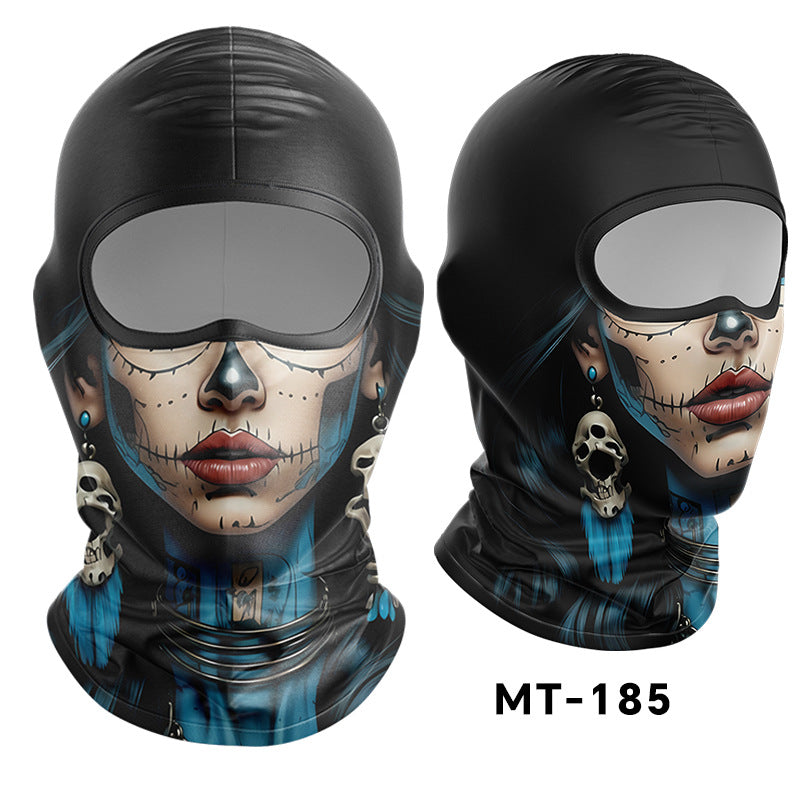 Cycling Windproof Hood Sunscreen Ice Silk Lining Cap Men's and Women's Face