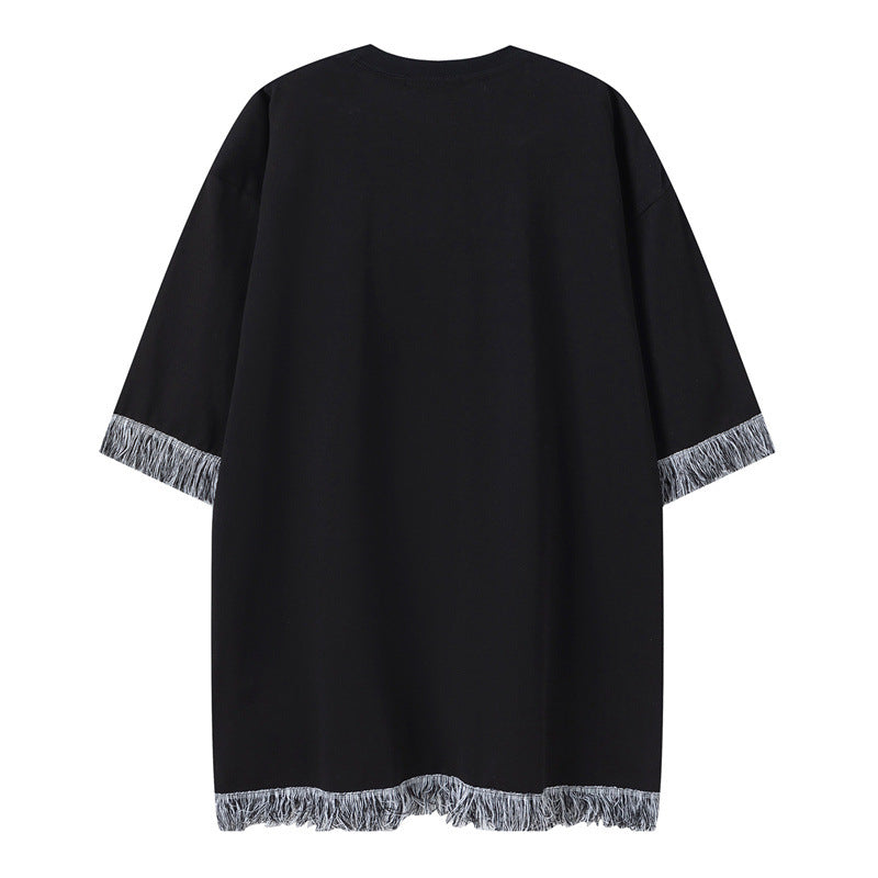Camisetas streetwear Summer Vintage Square Cat Casual Loose Short Sleeve T-Shirt