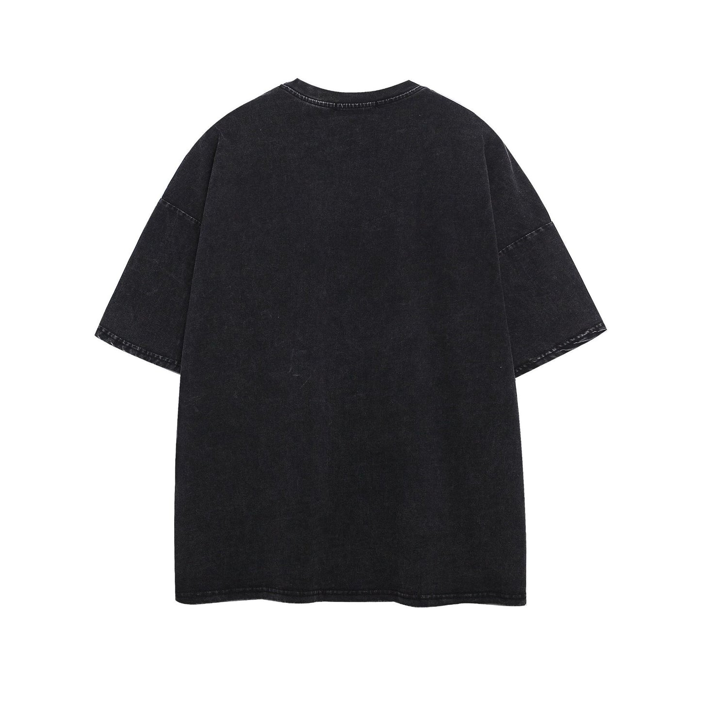 Hustle vintage summer wash t-shirt print short sleeves