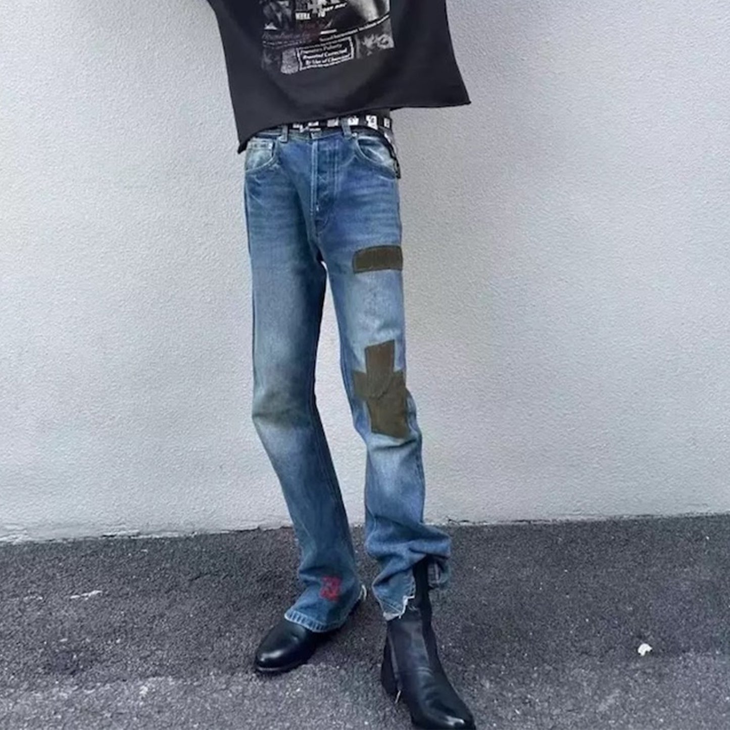 Rock Revival Jeans Embroidered Jeans Washed Old Trousers
