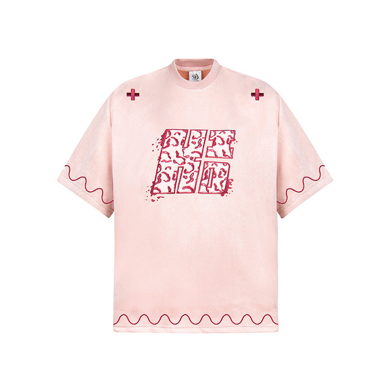 New York Hip Hop Style Crew Neck Short Sleeve T-Shirt Summer Loose Casual T-Shirt
