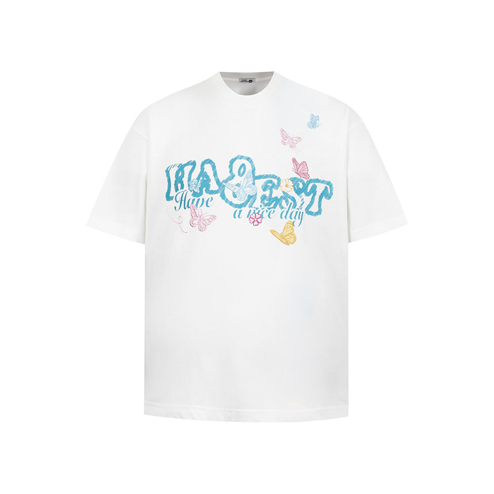 Nostalgia T Shirts Vintage Short Sleeve T-Shirt Crew Neck Top