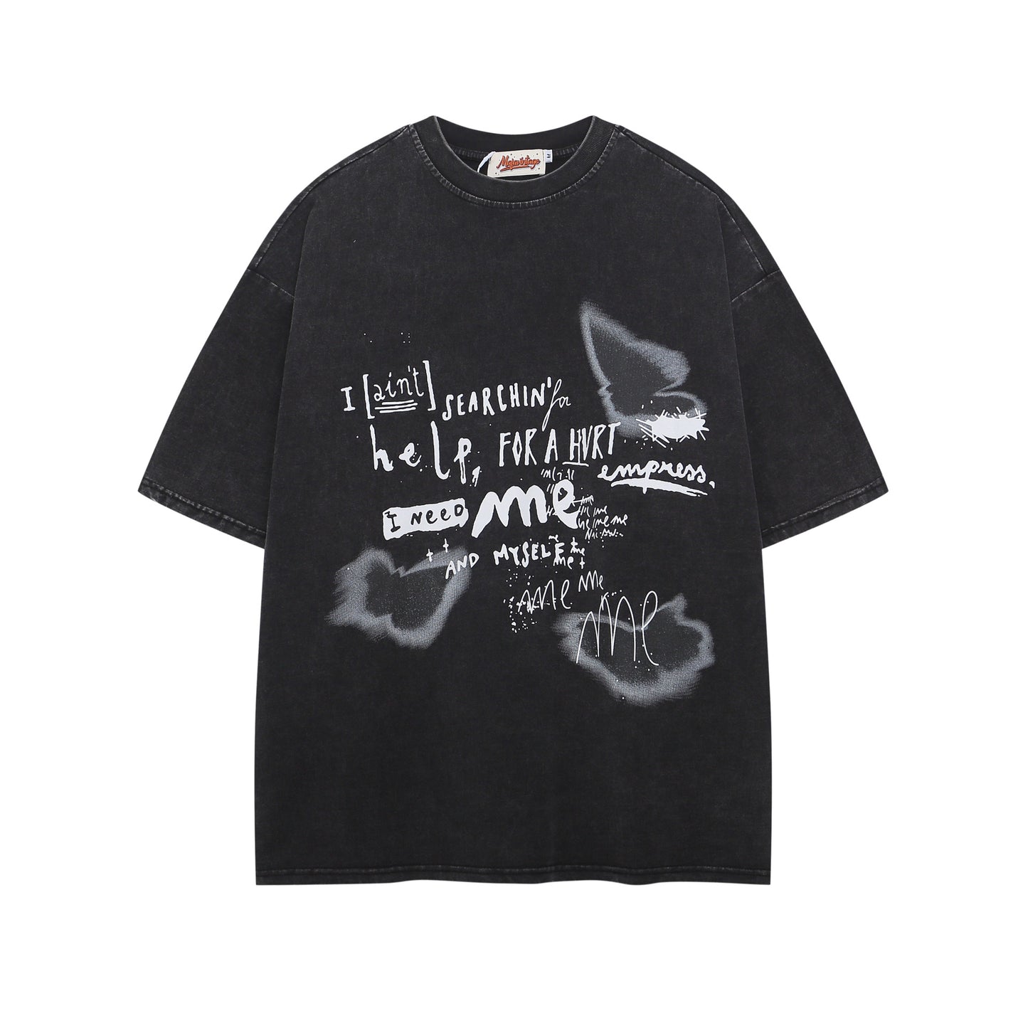 Hip hop clothing new york summer short sleeve vintage wash t-shirt