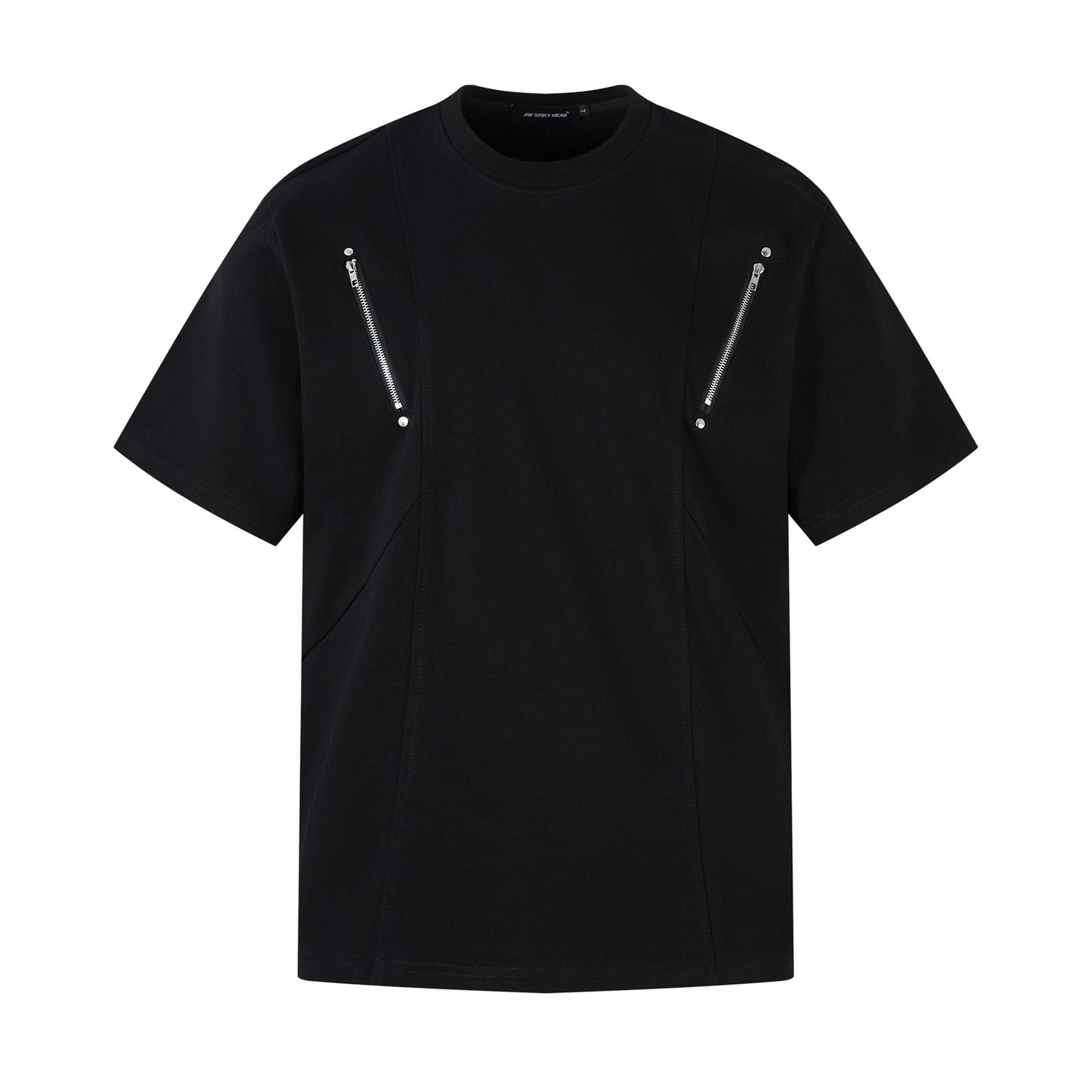 Nyc T Shirt Zipper Short Sleeve T-Shirt Summer Oversize Casual Top
