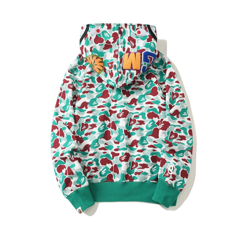 Ape Hoodie Classic Shark Hooded Cardigan Zip Sweater Jacket