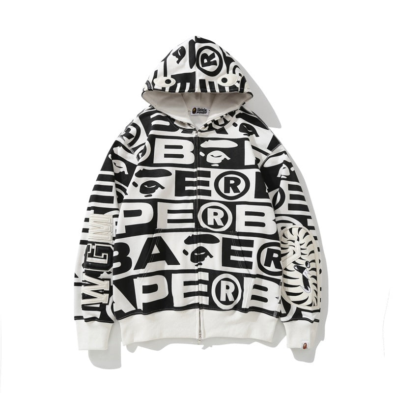 Ape Hoodie Shark Loose Hooded Sweater Jacket