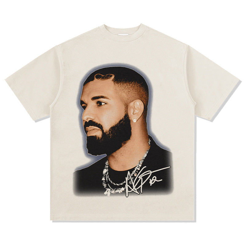 Marcas streetwear usa vintage drake Drake print short sleeve t-shirt