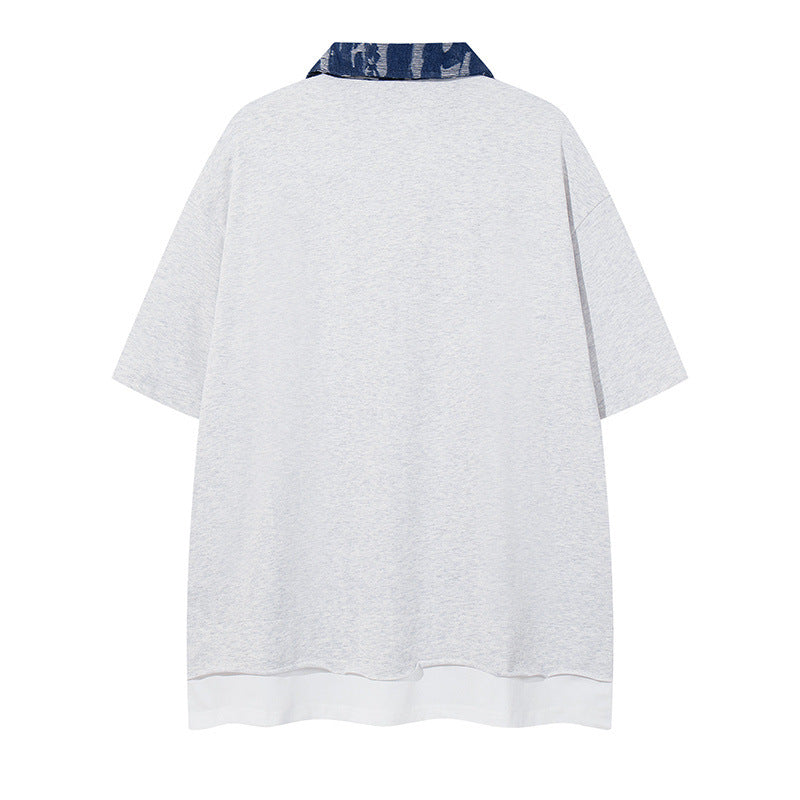 US drip outfits Summer Vintage Dog Casual Loose Short Sleeve T-Shirts