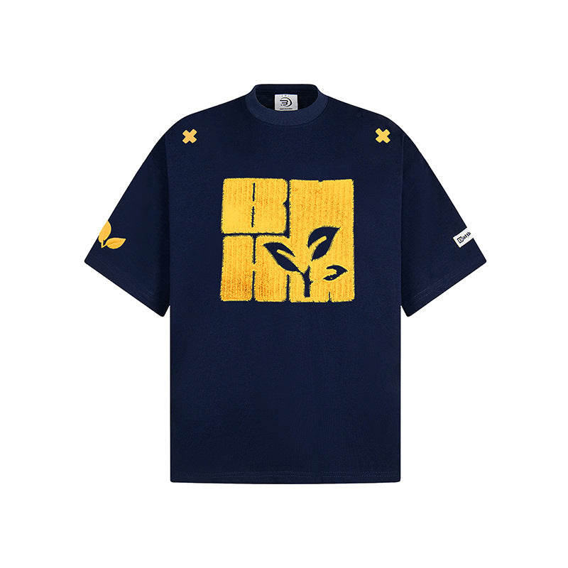 Hip Hop Clothes New York Embroidered Short Sleeve T-Shirt Summer Oversize Casual Top