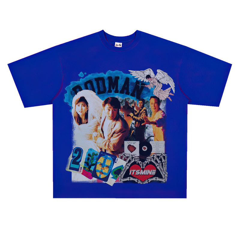 Film Star T Shirt Movie the Unmatchable Match Stephen Chow Short Sleeve American Street Printed T-shirt for Men and Women