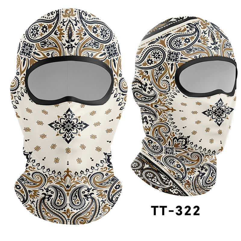Cycling Windproof Hood Sunscreen Mask Scarf Integrated Lining