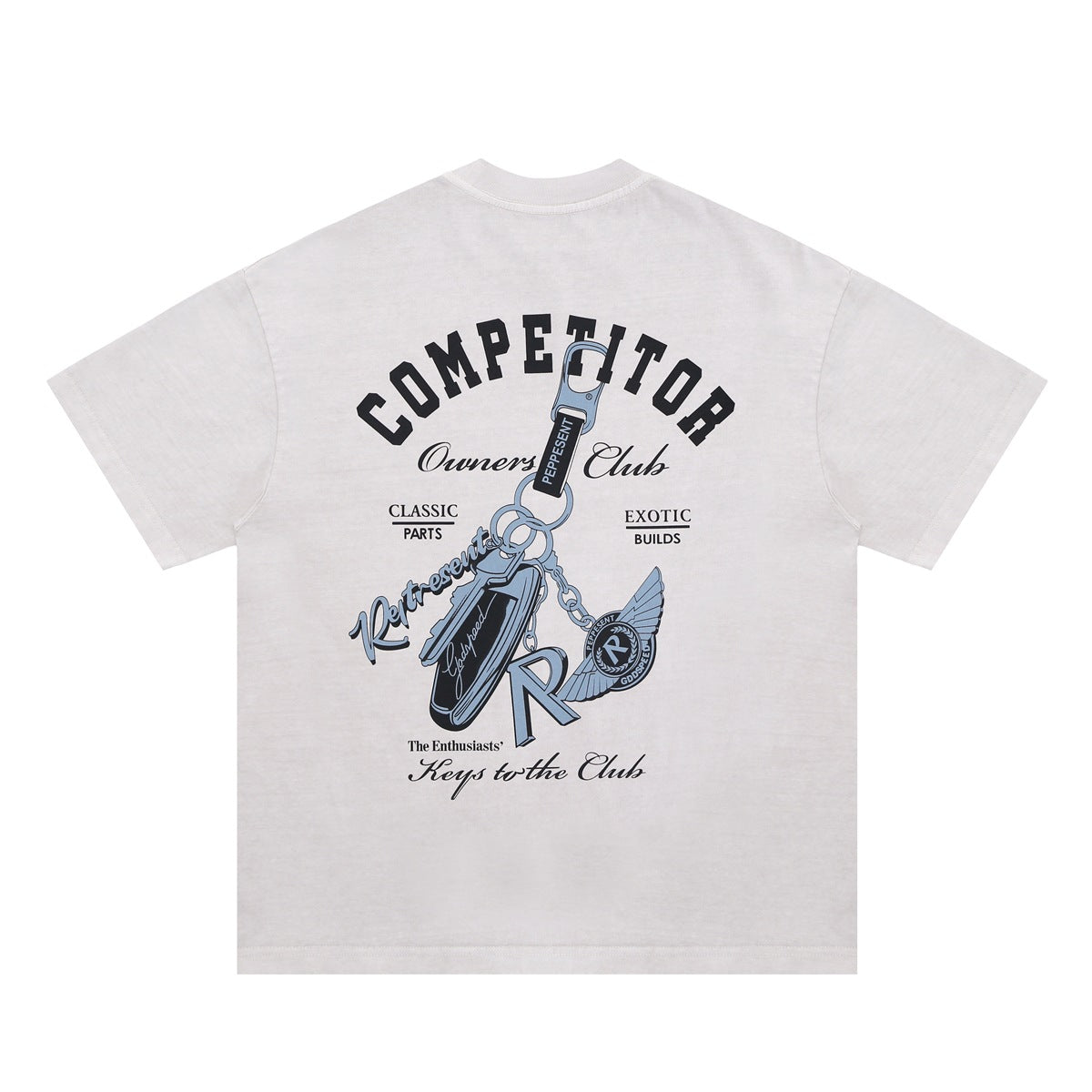 Vintage College Shirts Hip Hop Oversize Short Sleeve Tee