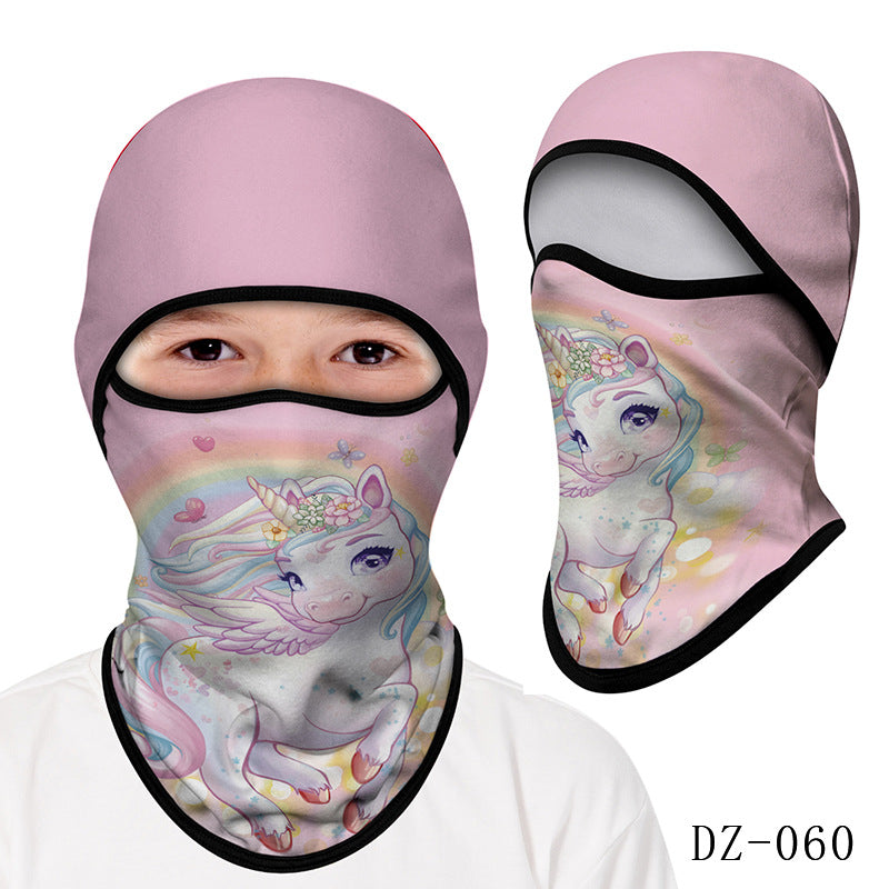 Cycling Windproof Hood Kids Mask Mountaineering Camping Beach Sun Protection
