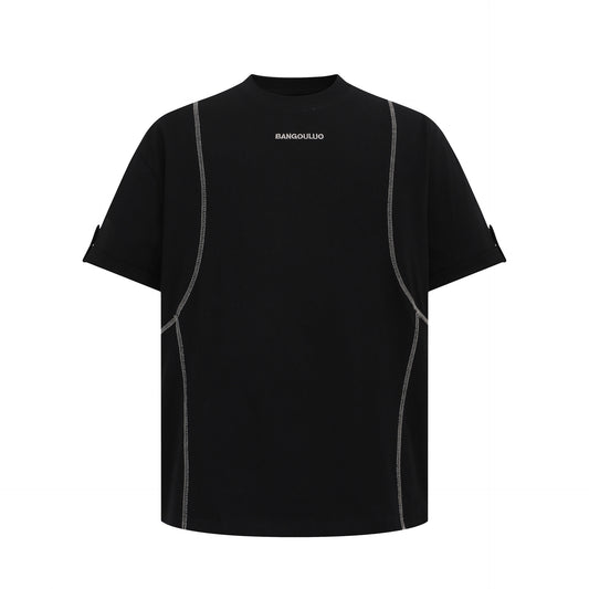 Unisex T-shirts Summer Embroidery Men's Loose Short Sleeve T-Shirt