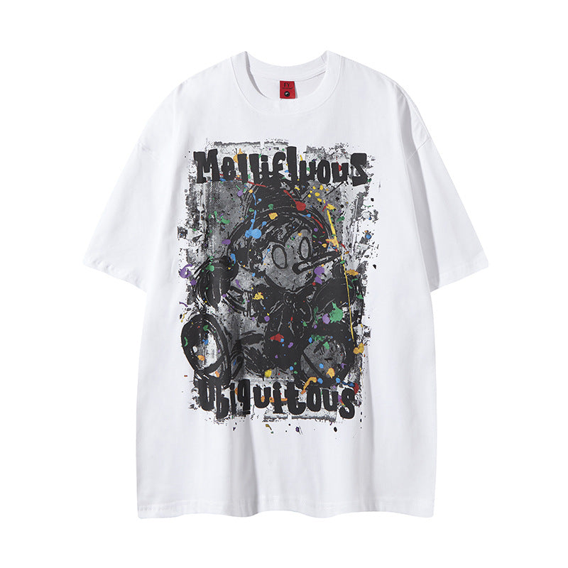 Nyc T Shirt Pinocchio Printed Short Sleeve T-Shirt Summer Casual Loose T-Shirt Top