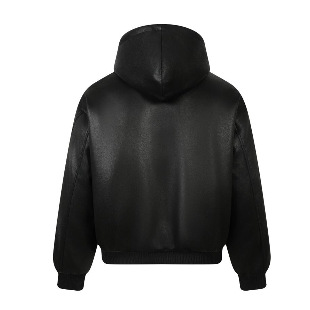 Unisex Down Jacket Winter Plush Collar Hooded Padded Jacket