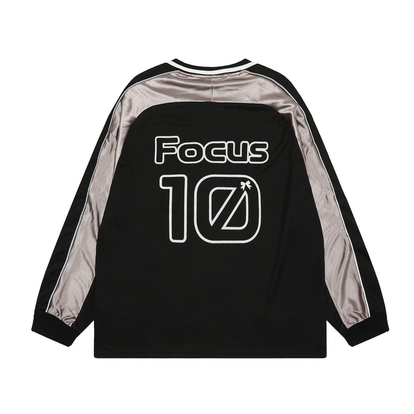 New York Hip Hop Style Fall/Winter Retro Long Sleeve T-Shirt Loose Sports V-Neck Jersey