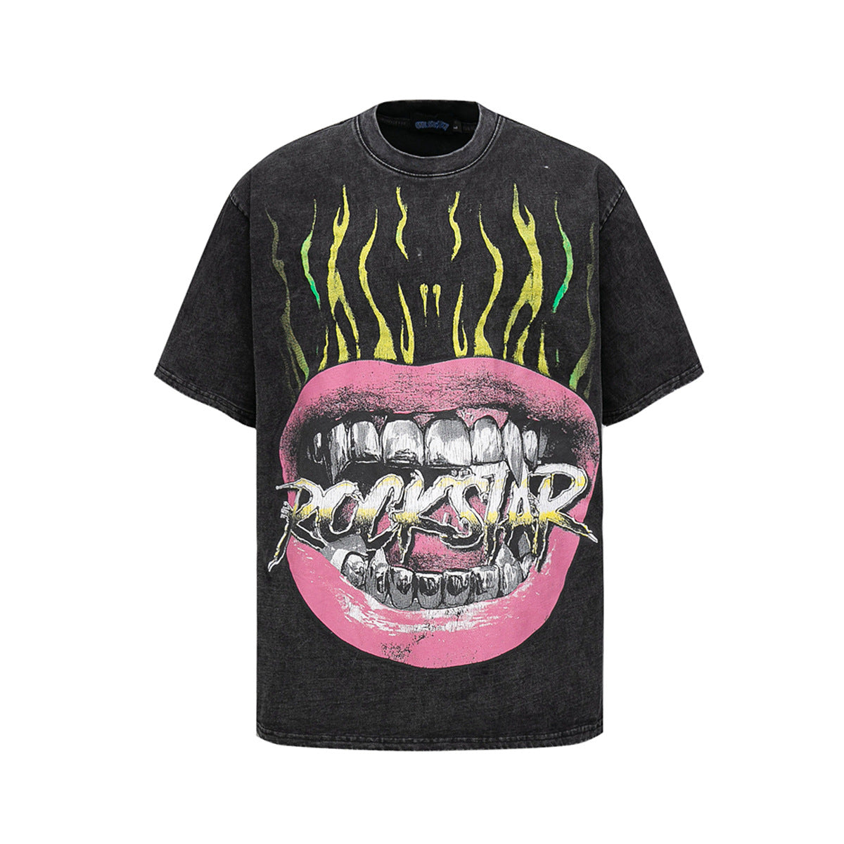 Retro Style Shirt For Men Summer Wash T-Shirt Short Sleeve