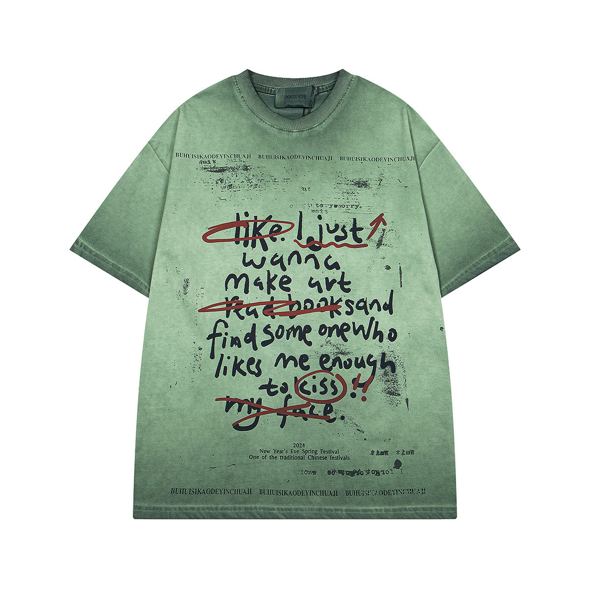 Hustle vintage summer t-shirt short sleeves