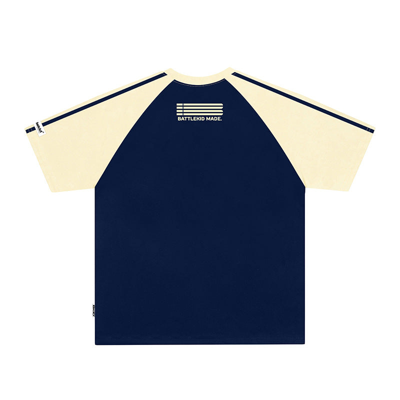 Vintage Usa Shirt Letter Embroidery Short Sleeve T-Shirt