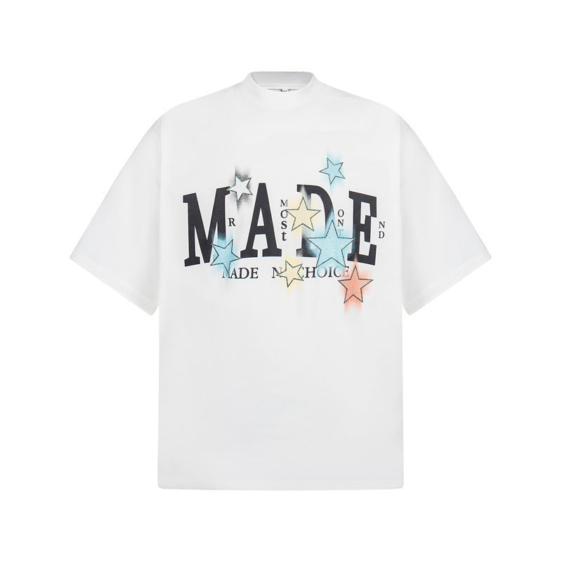 Casual Street Wear Loose Short Sleeve T-Shirt Summer Casual