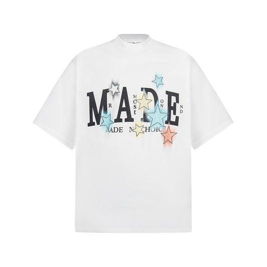 Casual Street Wear Loose Short Sleeve T-Shirt Summer Casual