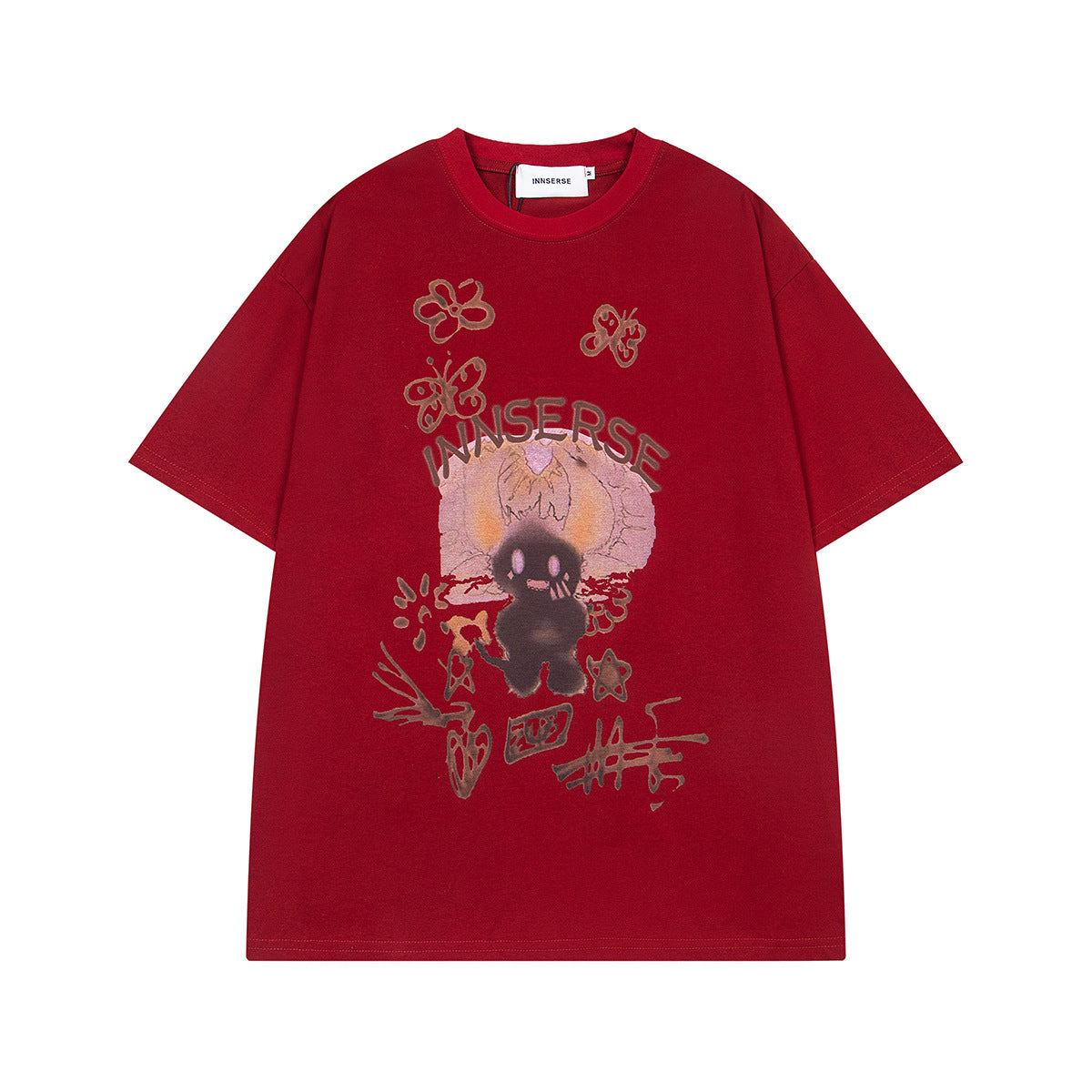 Retro Style Shirt For Men Summer Vintage T-Shirt Loose Short Sleeve Top