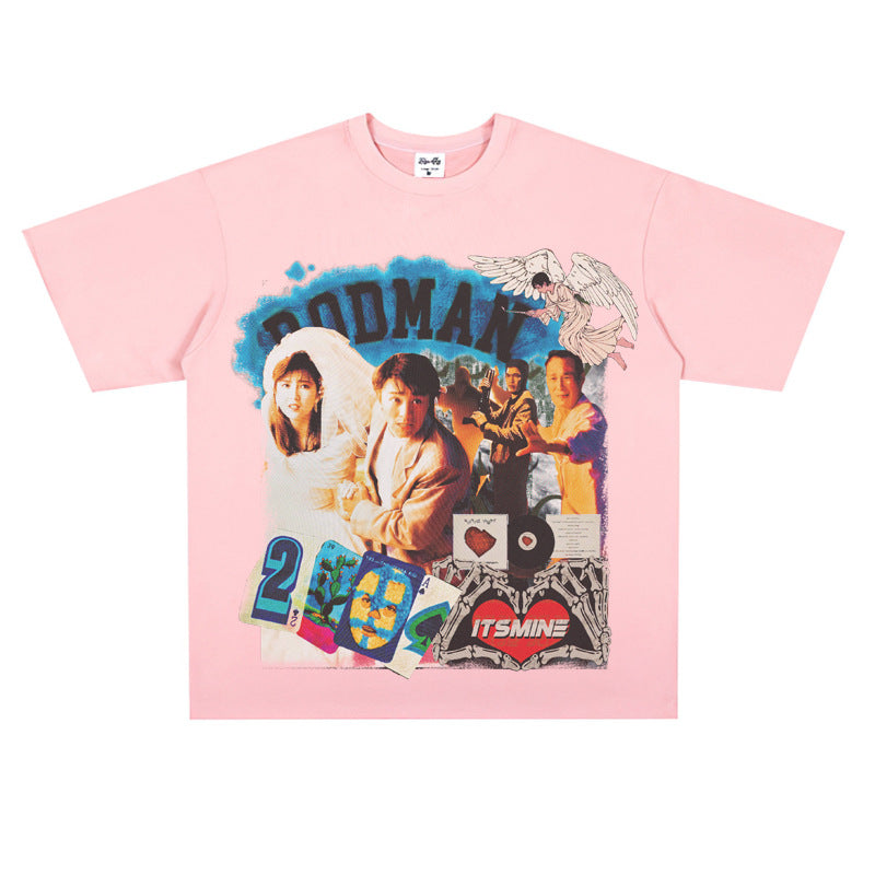 Film Star T Shirt Movie the Unmatchable Match Stephen Chow Short Sleeve American Street Printed T-shirt for Men and Women
