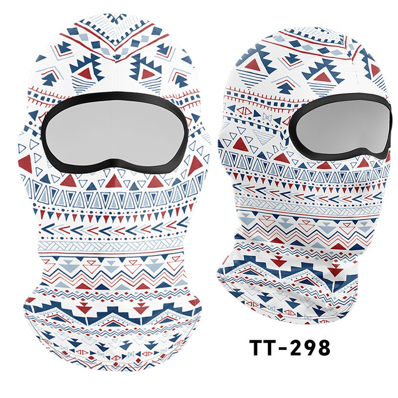 Cycling Windproof Hood Sunscreen Mask Scarf Integrated Lining