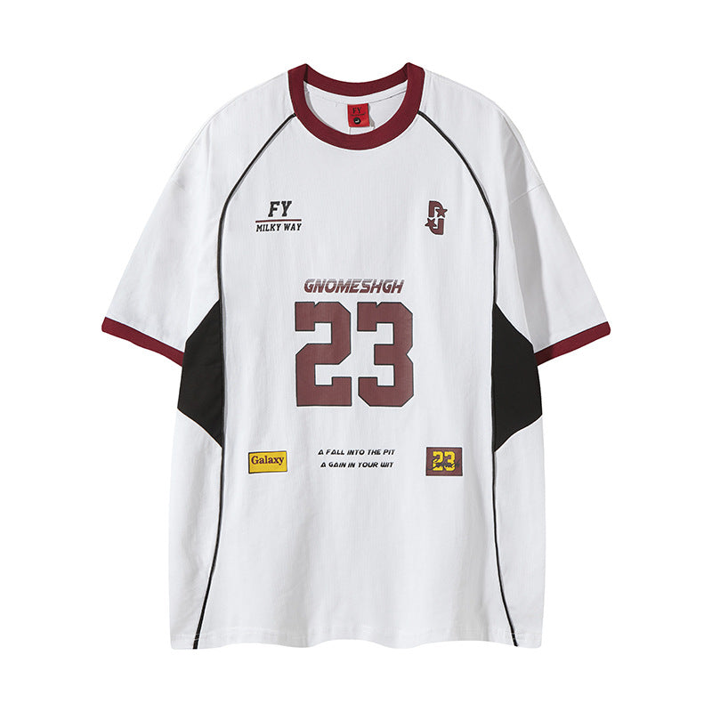 New York Hip Hop Style Vintage Summer Loose Casual Short Sleeve T-Shirt