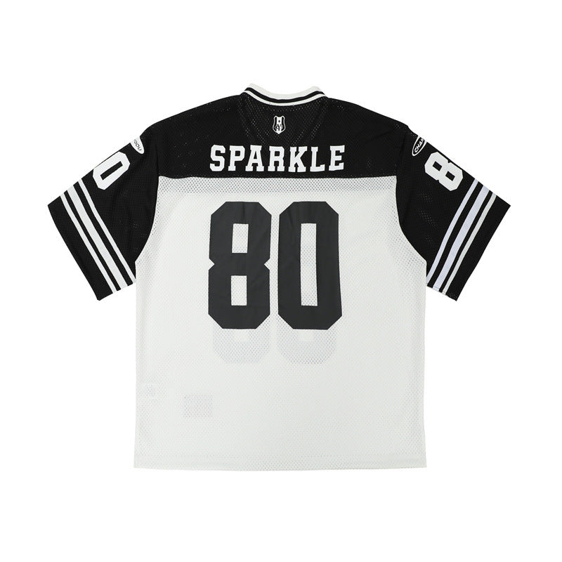 US drip outfits summer retro gradual change casual loose short sleeve T-Shirts