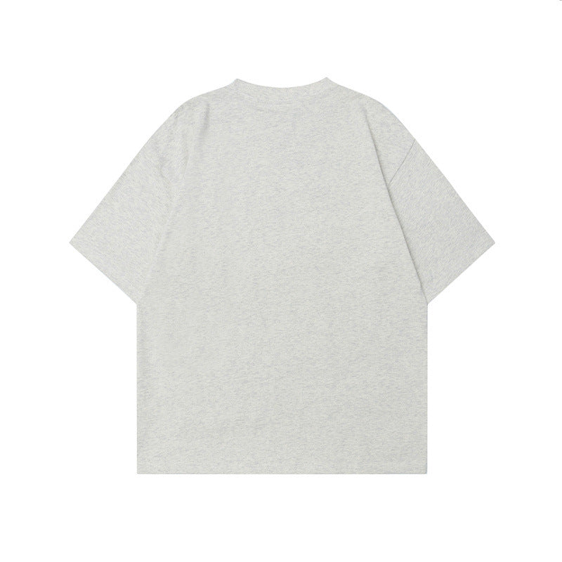US drip outfits Summer Vintage Alphabet Doggy Print Casual Loose Short Sleeve T-Shirts
