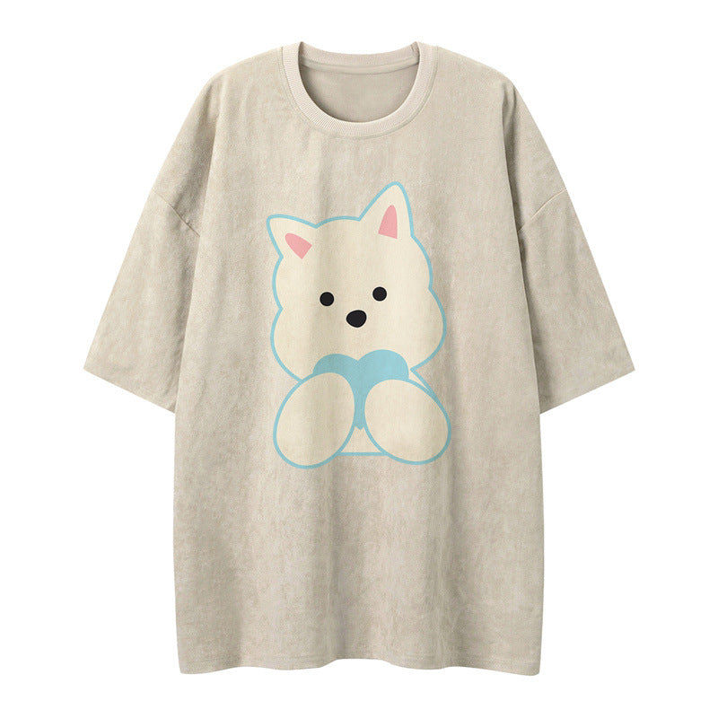 US drip outfits Summer Vintage Casual Loose Short Sleeve T-Shirts