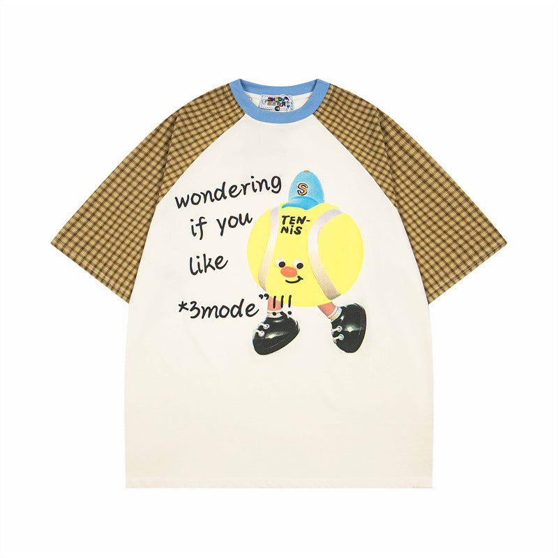 US drip outfits Summer Vintage Casual Loose Short Sleeve T-Shirts