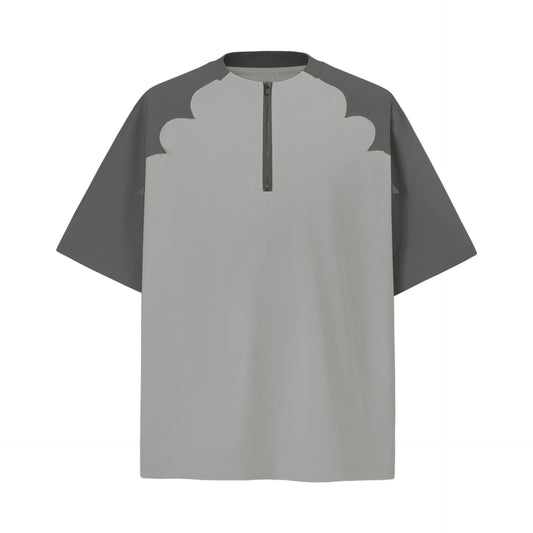 Unisex T-shirts Summer Color Matching Retro Men's Short Sleeve T-Shirt