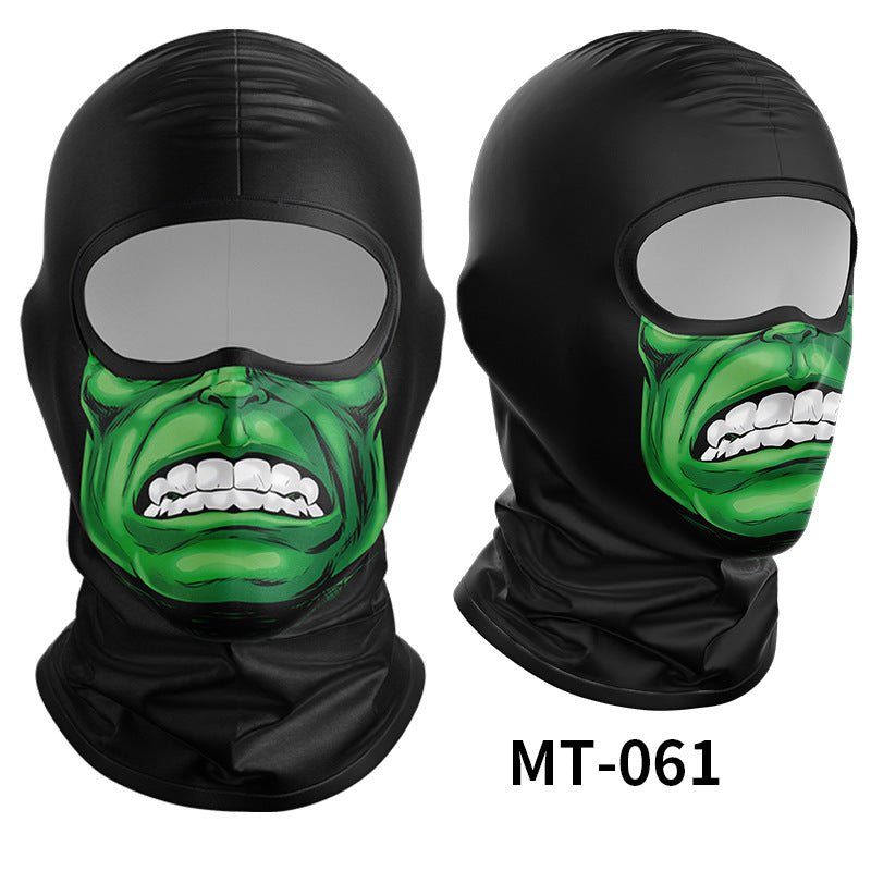 Cycling Windproof Hood Breathable Sunscreen Men's and Women's Ice Silk Fabric