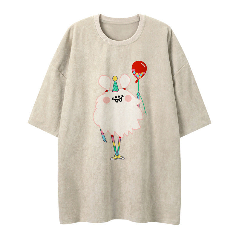US drip outfits Summer Vintage Casual Loose Short Sleeve T-Shirts