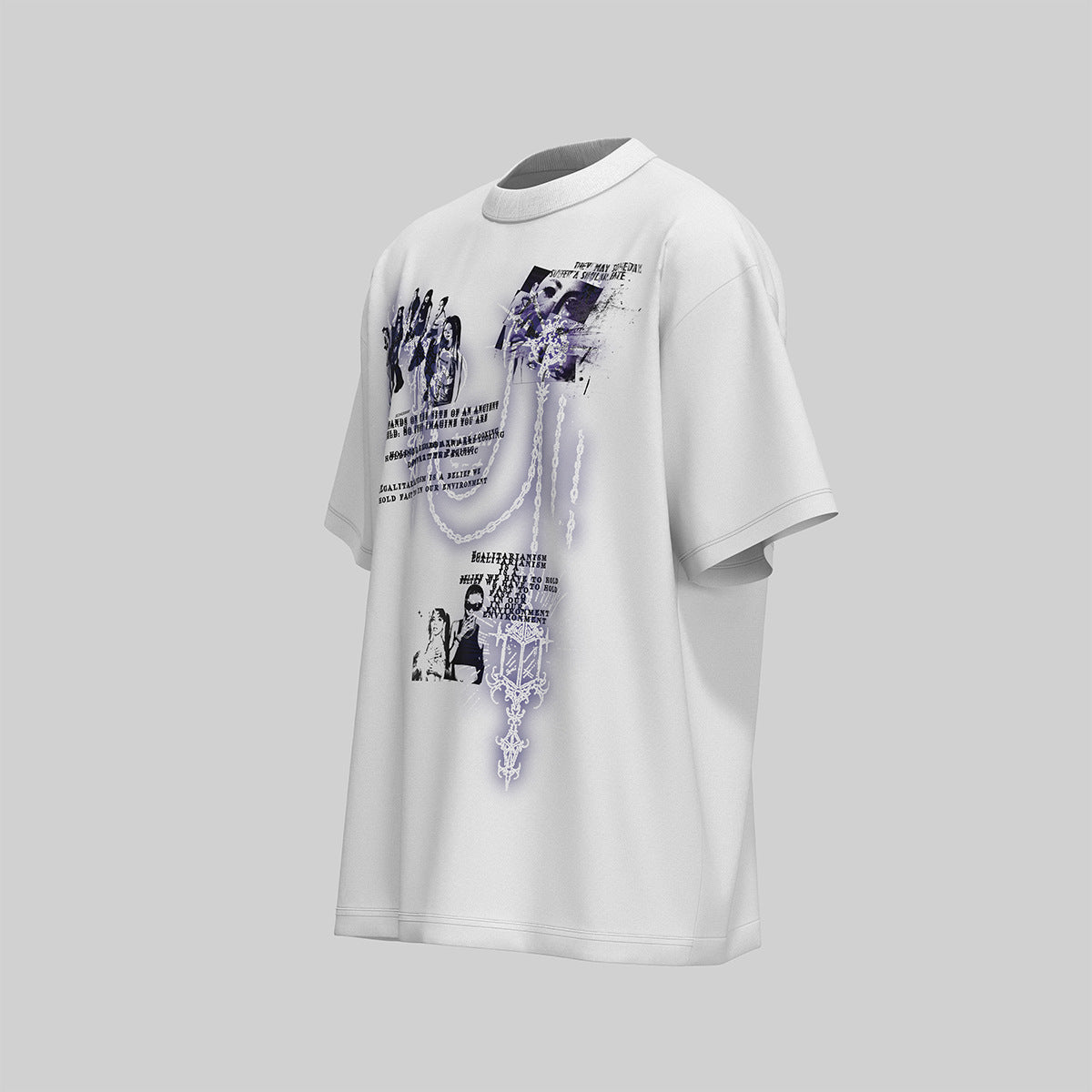 Hustle vintage summer graffiti print short sleeve t-shirt