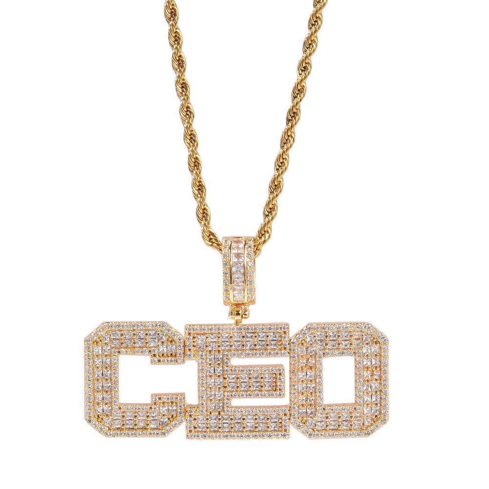 Jewelry Fashion Letter Pendant Necklace Word Up Royalty