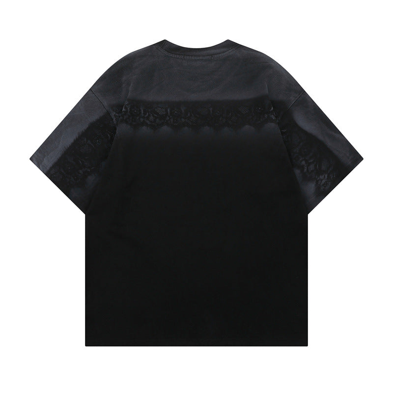 US drip outfits Summer Vintage Casual Loose Short Sleeve T-Shirts