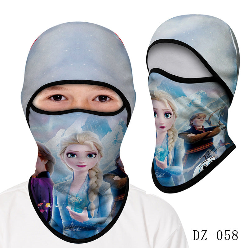Cycling Windproof Hood Kids Mask Mountaineering Camping Beach Sun Protection