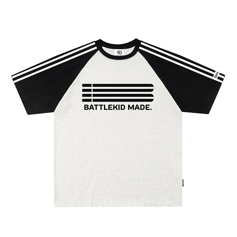 Vintage Usa Shirt Letter Embroidery Short Sleeve T-Shirt