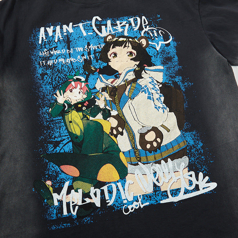 Nyc T Shirt Magic Academy Printed Short Sleeve T-Shirt Summer Top