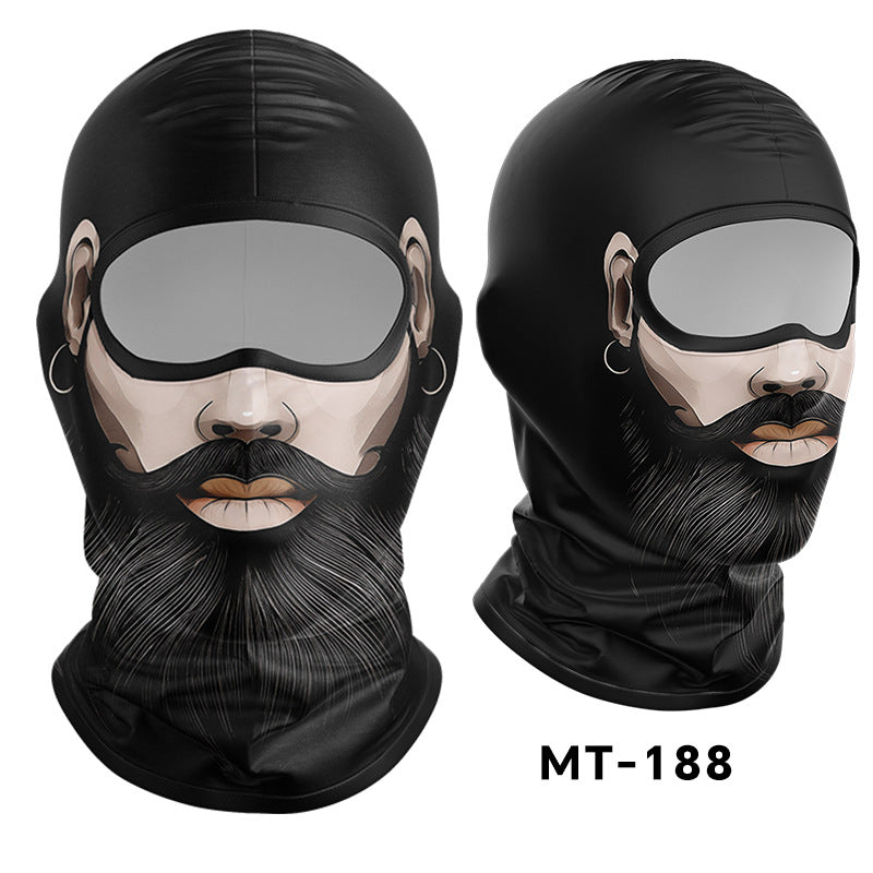 Cycling Windproof Hood Sunscreen Ice Silk Lining Cap Men's and Women's Face