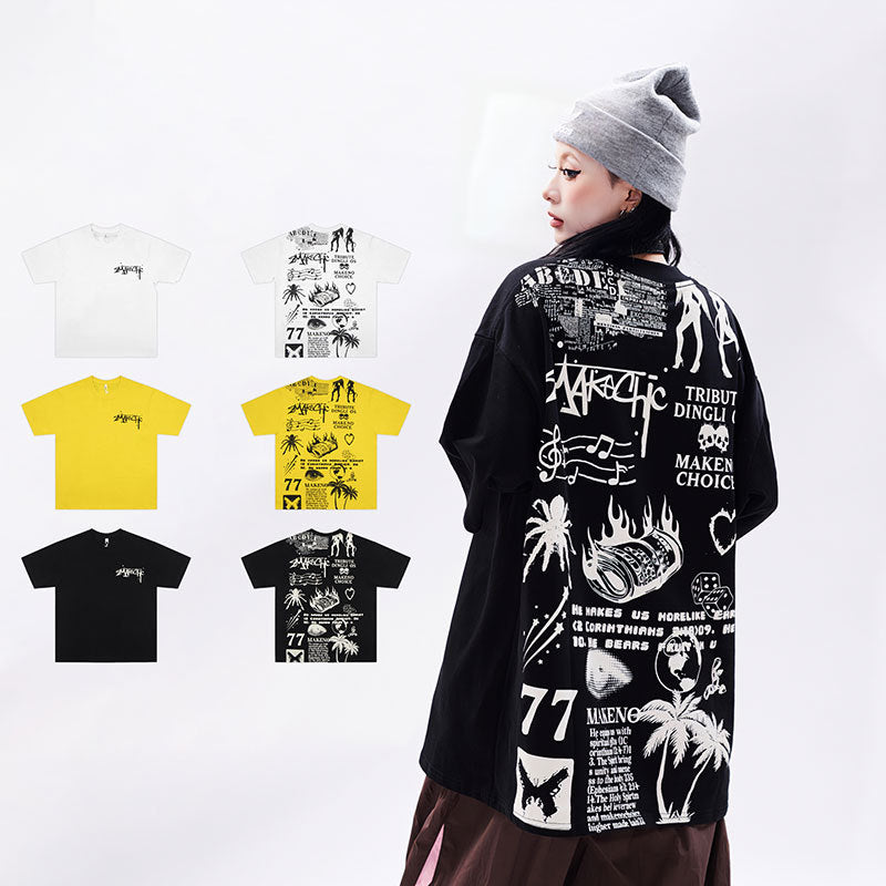 Marcas De Streetwear Short Sleeve T-Shirt Vintage Casual Top