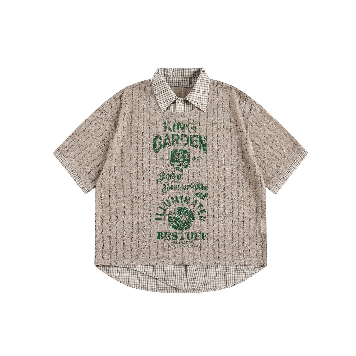 Hip hop shirt knitted hollow t-shirt short-sleeved sweatshirt lapel polo shirt