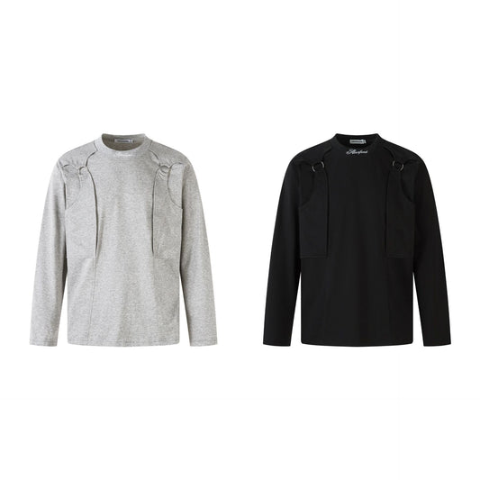 Unisex long-sleeved shirt autumretroloose