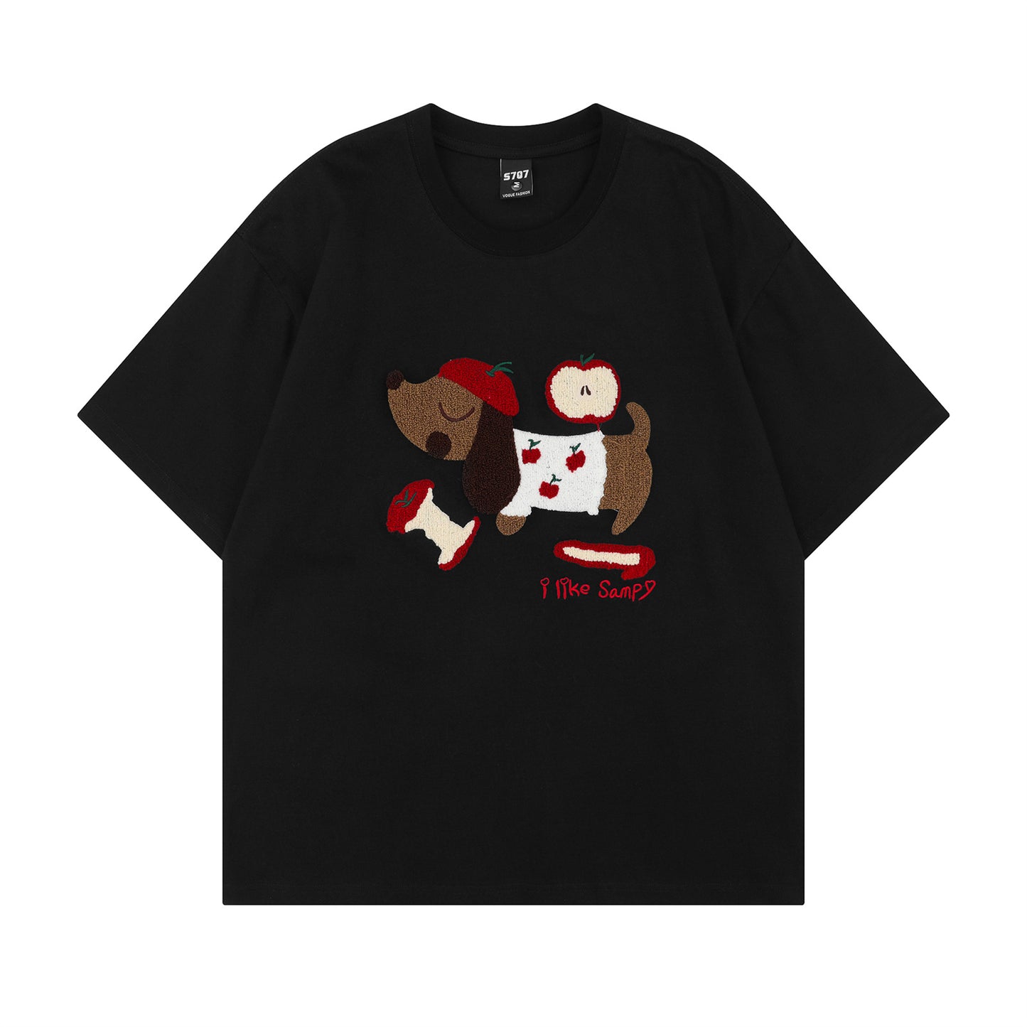 Distorted vintage short sleeve t-shirt summer oversize