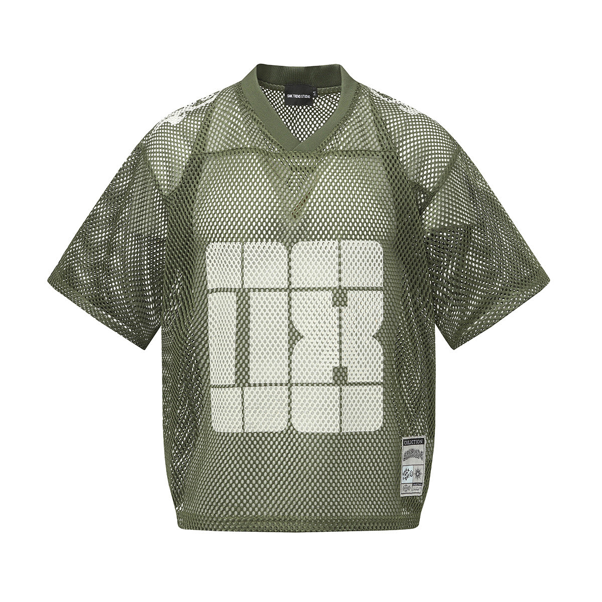 Remeras rock nacional summer short-sleeved hiphop mesh hollowed-out sports T-shirt